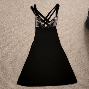 Open cross back dress